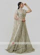 Heavy Embroidered Net Choli Suit